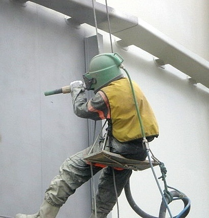 пескоструйные работы на высоте